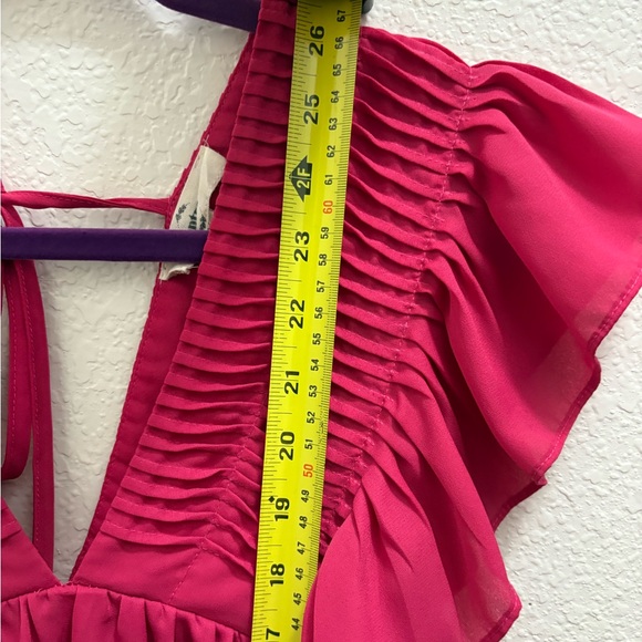 Entro Fuchsia Ruffled Blouse - Picture 6 of 6